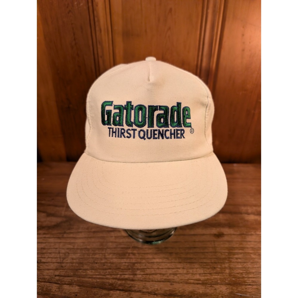 Vintage Finlinson 90s Streetwear Gatorade Hat Cap Mens Snapback USA White #1103